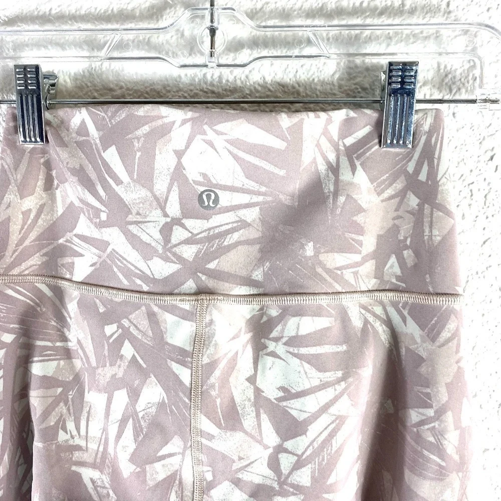 Lululemon Wunder Under High-Rise Tight Leaf Light Ivory Muse SZ 4